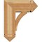 Ekena Millwork Thorton Arts and Crafts Rough Sawn Bracket w/ Offset Brace, Western Red Cedar, 8"W x 18"D x 22"H BKT0806X18X22THR03RWR - alternate 4